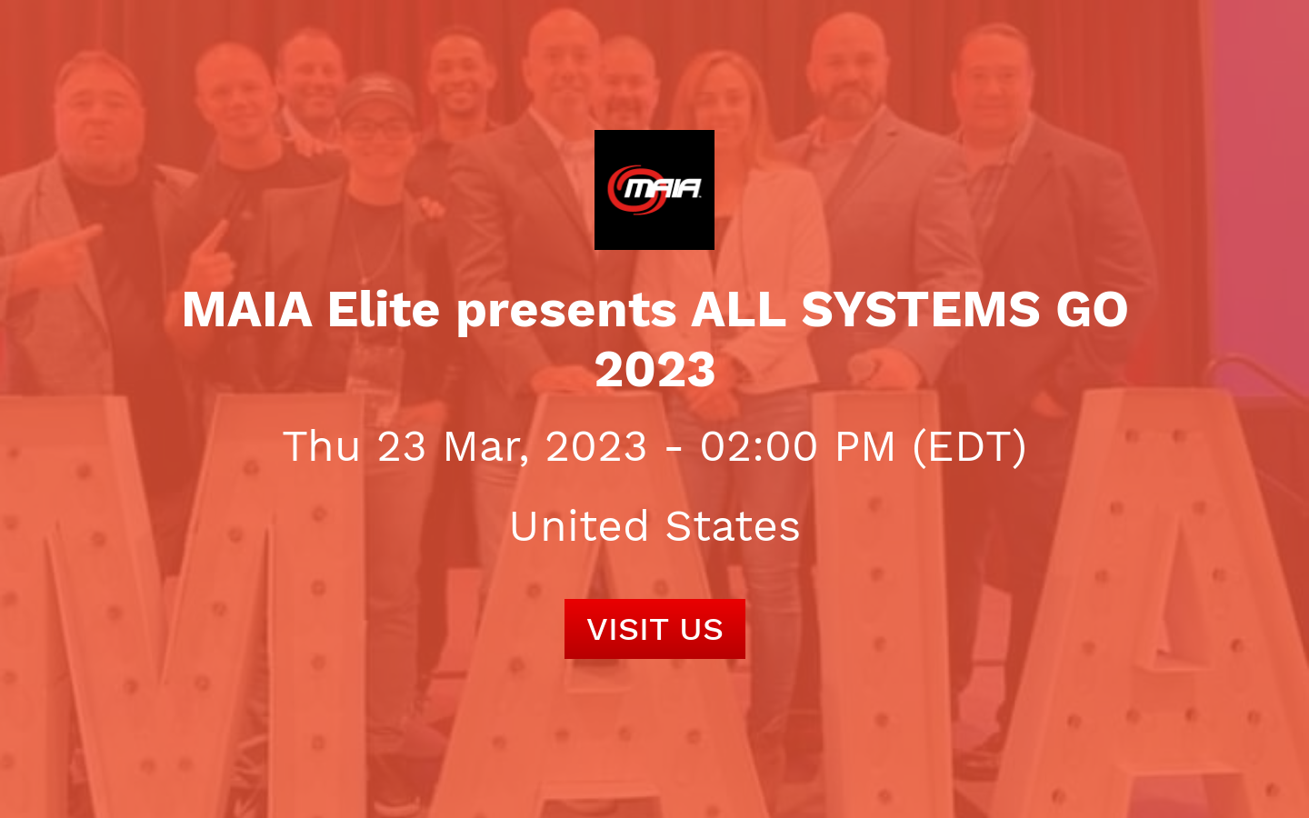 MAIA Elite presents ALL SYSTEMS GO 2023